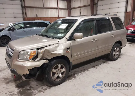 2006 Honda Pilot Ex-L из США, поврежденный, VIN 2HKYF18776H543740